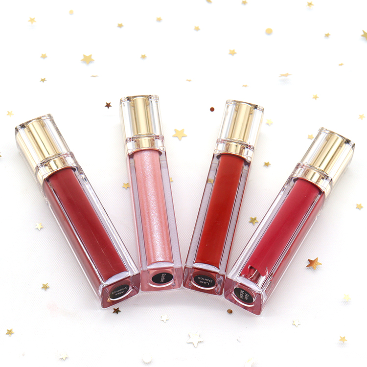 Matte Velvet Lip Gloss Non-Stick Cup Does Not Take Off Transparent Tube Long Lasting Matte Lip Makeup